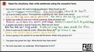 Causative VS Passive Voice_упражнение