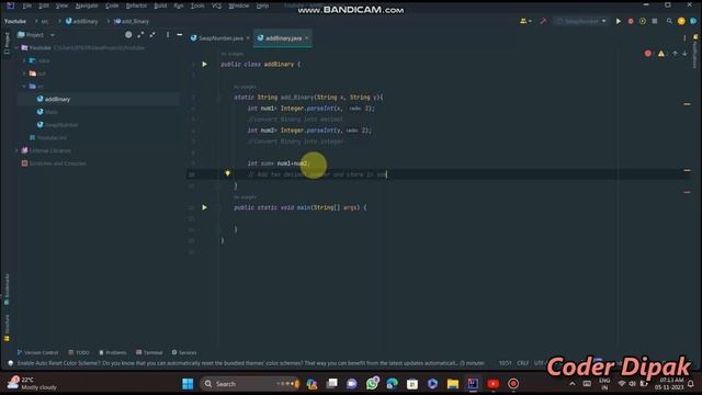 Add Two Binary Strings смотреть онлайн
