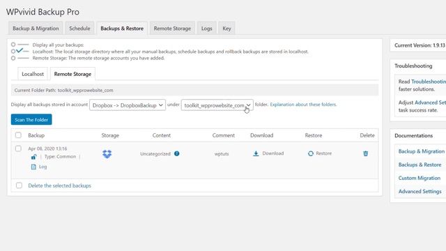 Easy WordPress Backup WPVivid Backup Pro смотреть онлайн