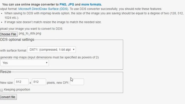 How to online convert from PNG to DDS смотреть онлайн