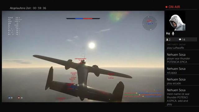 War Thunder PS4 Live German смотреть онлайн