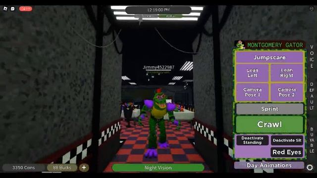 ALL GLAMROCK + TANGLE SHOWCASE! (archived Nights FNaF Roblox)