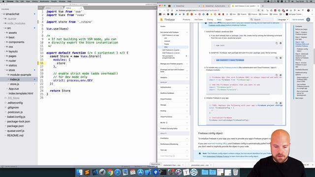 Quasar Framework: Vue.js Chat App (5/15) - with Vuex & Firebase (for Web, Mobile & Desktop) смотреть онлайн
