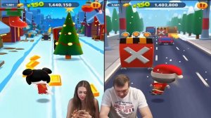 Зимний забег в игре Том за золотом! Удачливая Анджела против Санты Тома от Каталекс!