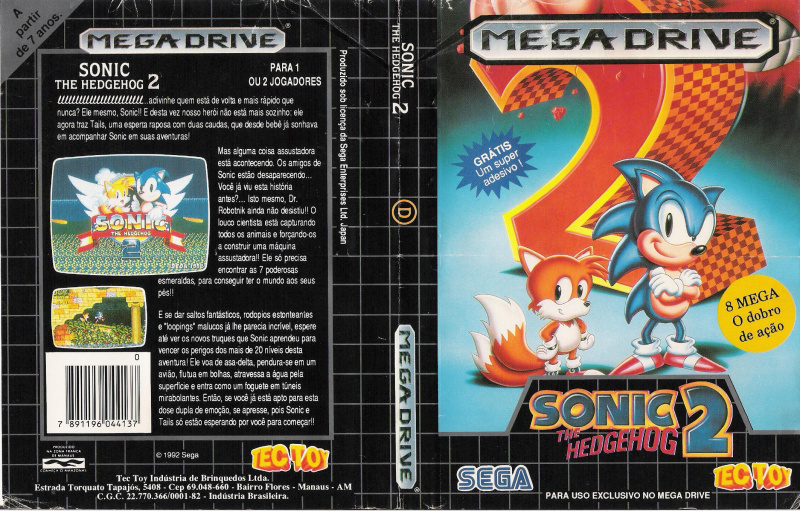 Sega Mega Drive 2 (Smd) 16-bit Sonic The Hedgehog 2 part Полное Прохождение