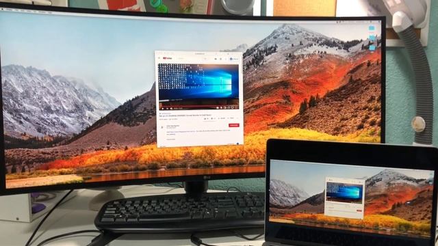 MacBook Pro Screen Mirroring to LG Ultrawide Curved Monitor смотреть онлайн