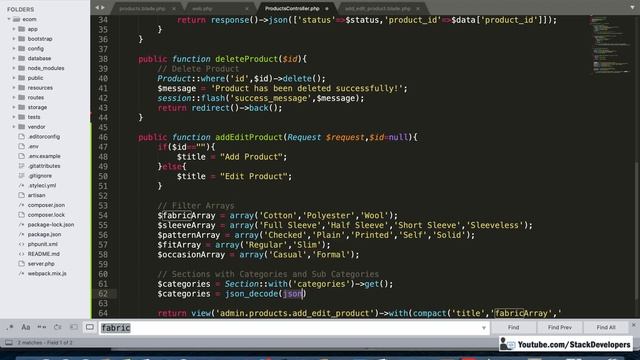 #33 Make E-commerce in Laravel 7 | Products Module in Admin (V) | Add Product Form | Category Level смотреть онлайн
