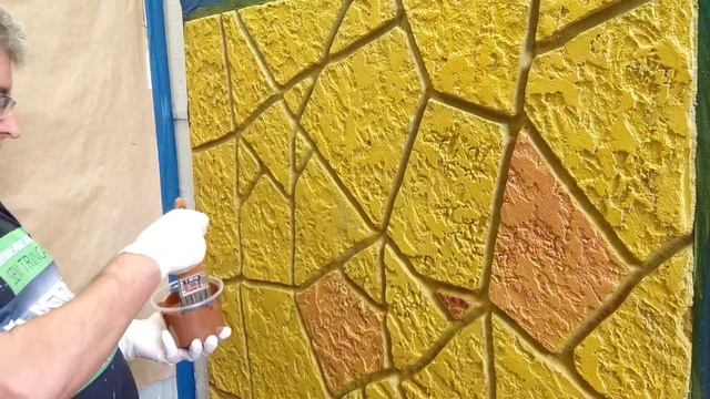 EFEITO PEDRA COM CIMENTO COLA