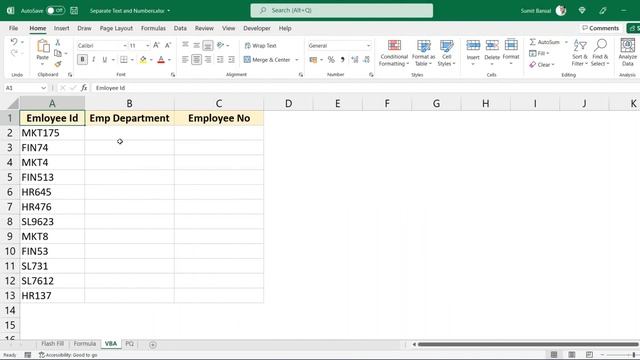Separate Text and Numbers in Excel (4 Easy Ways) смотреть онлайн