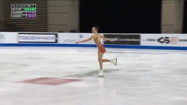 Американская фигуристка Мэрайя Белл. Этап Гран-при "Скейт Америка 2020/21". Произвольная программа. смотреть онлайн