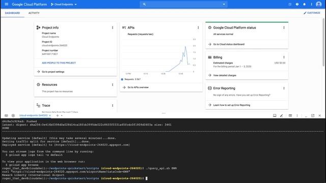 Cloud Endpoints quickstart смотреть онлайн