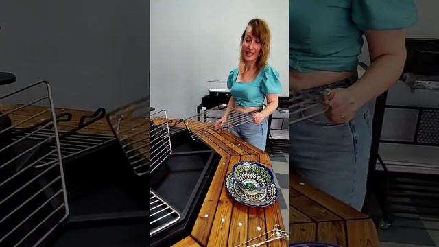 Стол-Гриль на 8 персон с решетками гриль смотреть онлайн