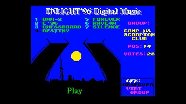 Enlight'96 Digital Music (musicdisk) - Hacker Cris/Virtual Brothers [#zx spectrum AY Music Demo] смотреть онлайн