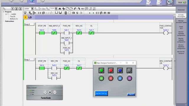Vjieo Designer Tutorial #1 (Magelis HMI) Controlling a Twidosuite PLC смотреть онлайн