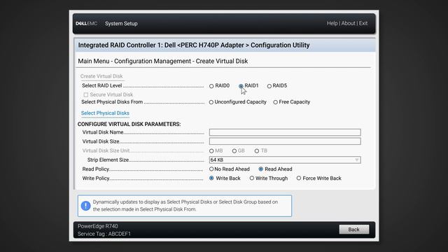 PowerEdge: How to Configure RAID with Device Settings (LifeCycle Controller) смотреть онлайн