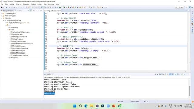 Java Programming Tutorials | 12 | String Methods | Part-2 смотреть онлайн