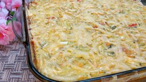 Вкусно быстро и не дорого! Вкуснятина из кабачка, капусты и картошки. Овощная запеканка в духовке