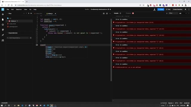 TESTOWANIE W JAVASCRIPT - Fundamenty testowania w javascript смотреть онлайн