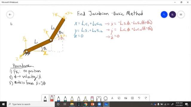 Two Link Manipulator Jacobian Example - Basic Method смотреть онлайн