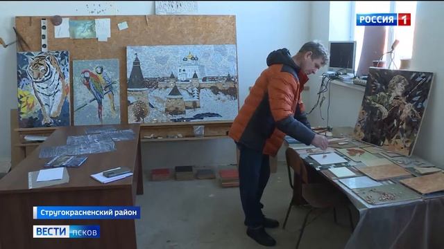 Житель Стругокрасненского района создает мозаичные картины. Какие сюжеты его вдохновляют? смотреть онлайн