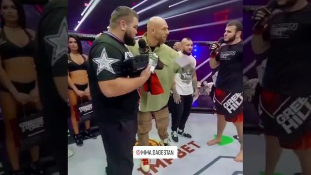 Даниял Т34 Vs Хадис . Даниял дал Задний. #mma #popmma #мма