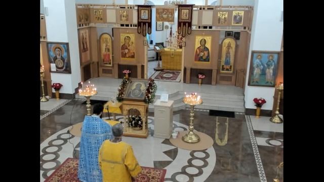 Чтение акафиста у иконы Богородицы Знамение Верхнетагильская за воинов 12.11.2023г. смотреть онлайн