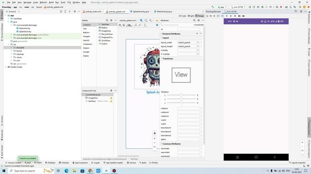 Android Studio Tutorial: How to Create a Splash Screen and Activity using Java in Hindi смотреть онлайн
