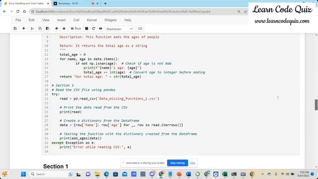 Error Handling and Crash Safety for user defined functions in Python Part-2 | Tutorial-14 смотреть онлайн