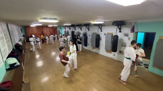 Тренировка старшей группы 03 февраля 2023 года. Киокусинкай каратэ в Климовске на Западной 12. смотреть онлайн