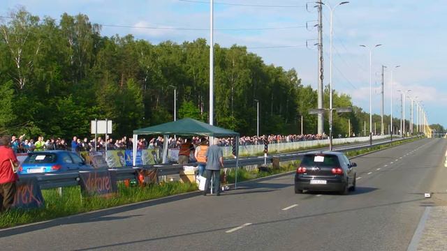VW Golf 5 GTI 2.0T Vs Peugeot 206 2.0T 1/4 Mile ORGANIKA Speed Racing