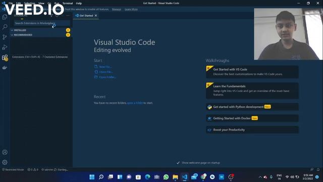 Projects With Python || Downloading VS Code on Windows 10/11|| projects with python #1 || SHUBH TEC смотреть онлайн