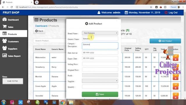 Online Fruit Shop Management System Project in PHP | MYSQLI | HTML | CSS - College Projects for CS смотреть онлайн