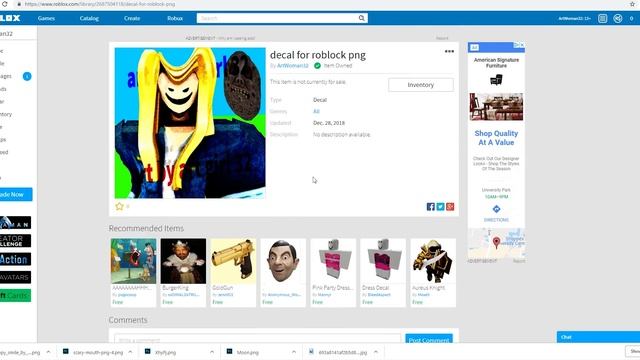 I made creepy pictures for a random Roblox player... смотреть онлайн