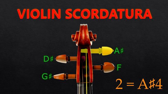 Violin Tuner - G# D# A# F Scordatura Tuning (Pizzicato) (A=440)