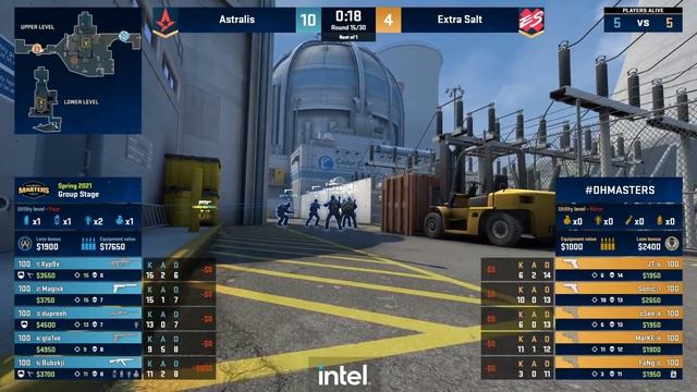 CS:GO - Astralis vs. Extra Salt [Nuke] Map 1 - DreamHack Masters Spring 2021- Group B смотреть онлайн