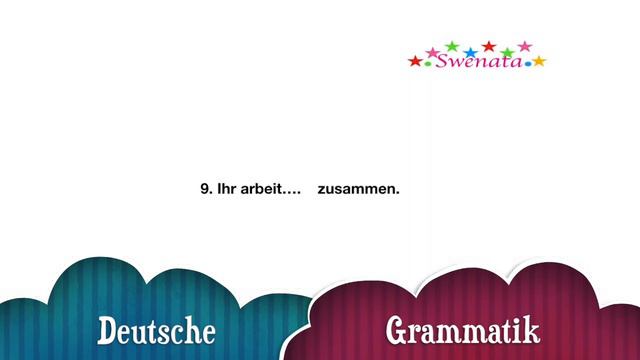 Упражнение на окончание глаголов A1 Verb смотреть онлайн