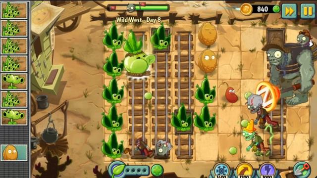 Новый мировой ключ! | Растения против Зомби 2 Дикий Запад: 8 уровень смотреть онлайн