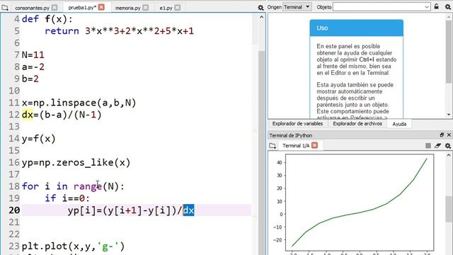 Derivación numérica Python смотреть онлайн