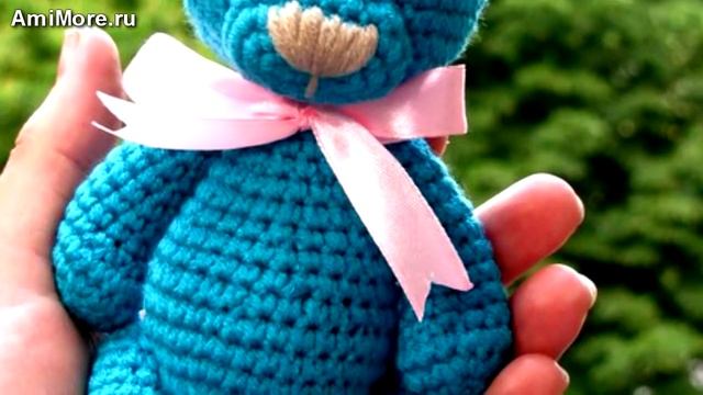 Амигуруми: схема Мишка Тедди. Игрушки вязанные крючком. Free crochet patterns. смотреть онлайн