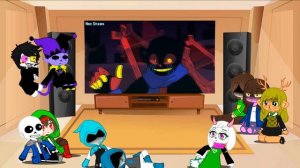 Deltarune (+Shift) reacts to Error!Sans vs Nightmare!Sans