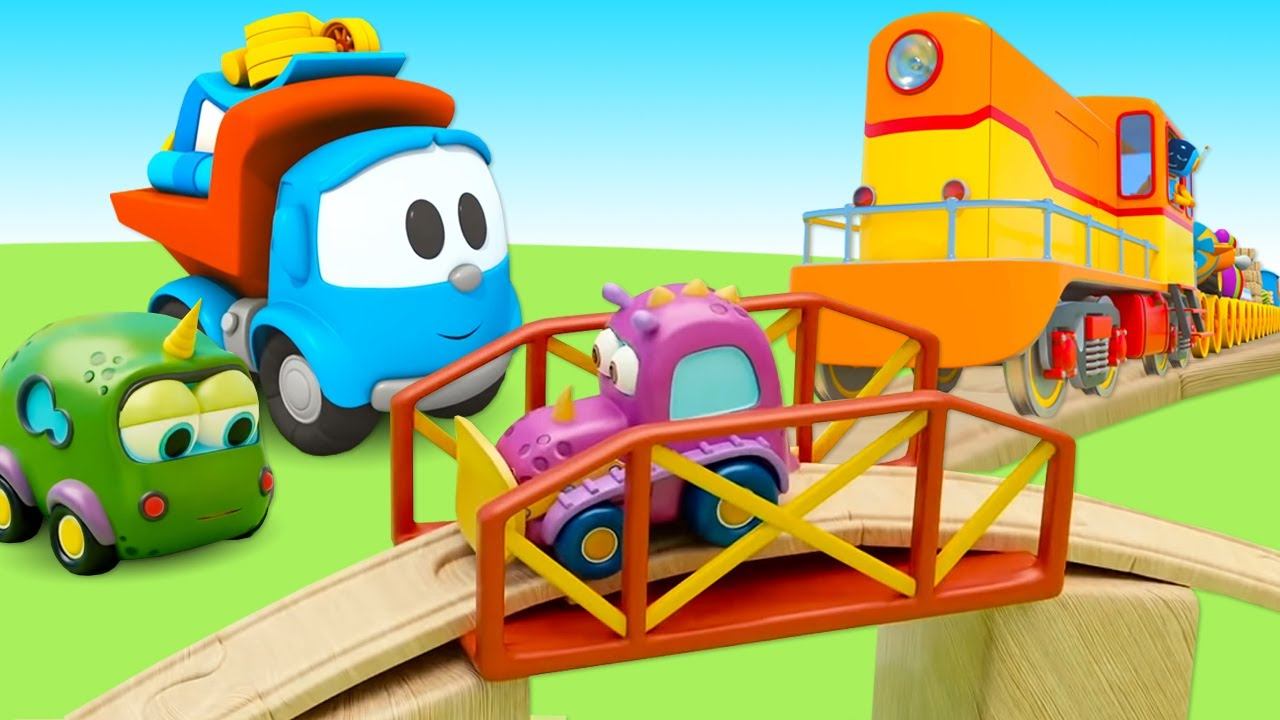 Мультики про машинки для малышей — Грузовичок Лева, Мокас и железная дорога — Для самых маленьких смотреть онлайн