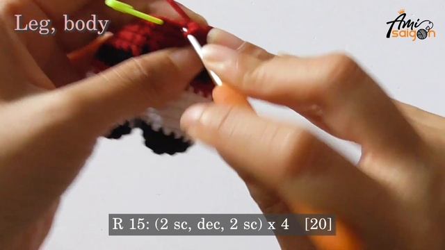 #575 | Halloween Hello Kitty Amigurumi (2/4) | How To Crochet Dolls Amigurumi | @AmiSaigon