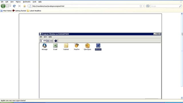RASS Java Browser Plugin смотреть онлайн
