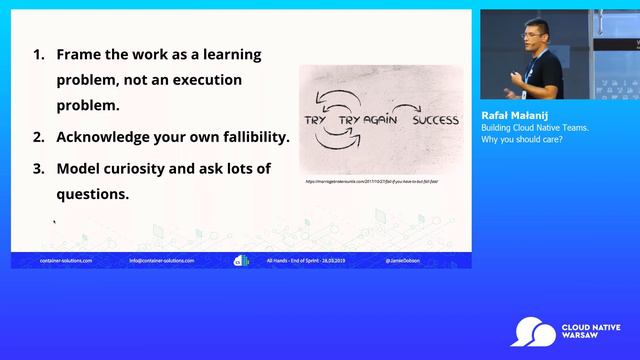 Cloud Native Track: How to build an effective Cloud Native Team (...) - Rafał Małanij смотреть онлайн