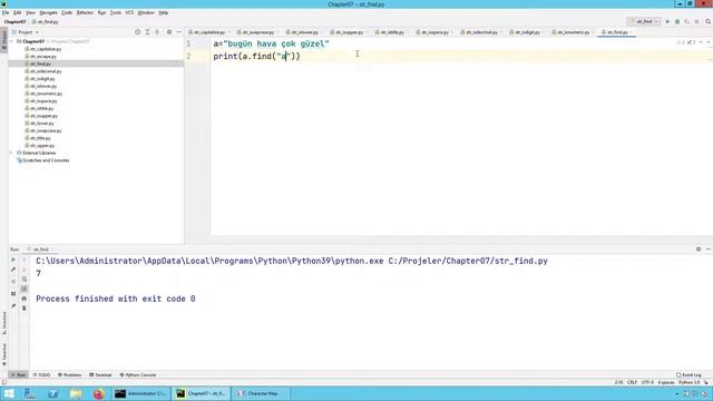 Python 3 Dersleri 63 - Metin Fonksiyonları - find Fonksiyonu смотреть онлайн