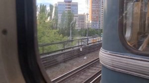 Московское метро | Станция Технопарк | Метро выходит на поверхность