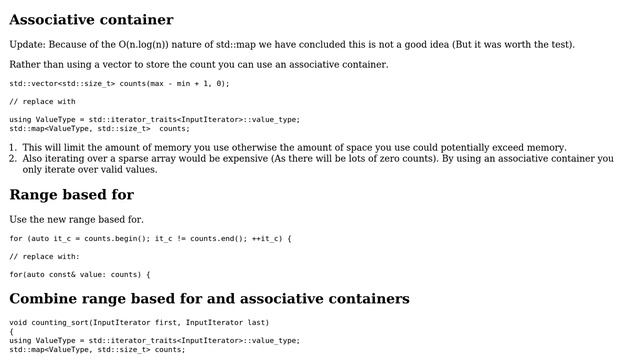 Code Review: Counting sort using STL (2 Solutions!!) смотреть онлайн