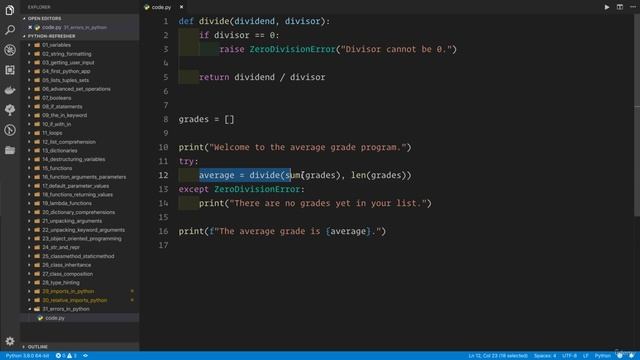 02 - A Full Python Refresher - 040 Errors in Python смотреть онлайн