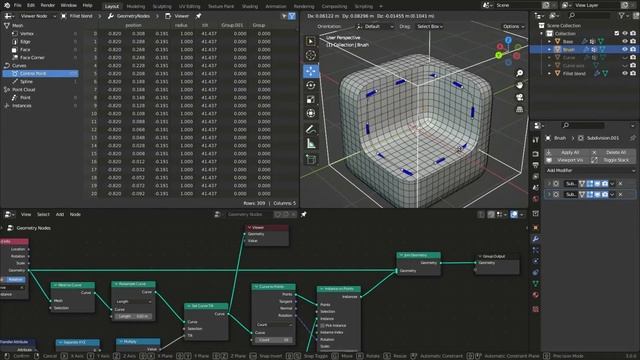 Geometry node method for Boolean subdivision surface blending (blend file in description) смотреть онлайн