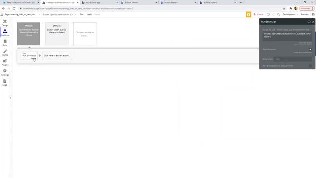 Open a external website in a new tab | Bubble.io Tutorial смотреть онлайн